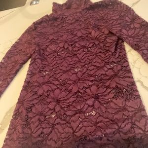 Lace turtleneck
